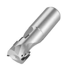 Corner Radius End Mill: 0.9843″ Dia, 2 Flutes, Solid Carbide Helix, Bright/Uncoated, Corner Radius End, Series ALSR