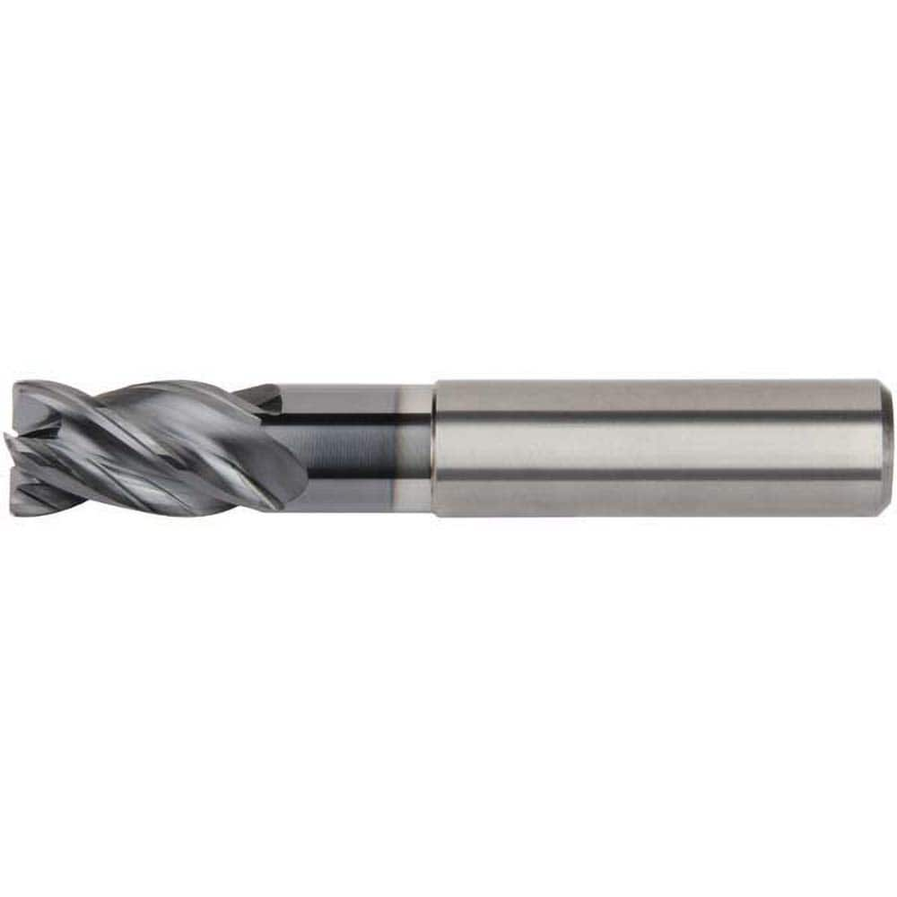 Kennametal - 3mm Diam 4 Flute Solid Carbide 0.1mm Chamfer Width Corner Chamfer End Mill - Benchmark Tooling