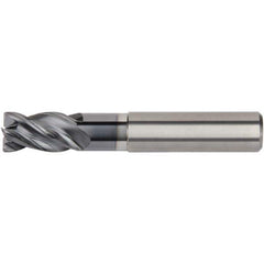 Kennametal - 2.5mm Diam 4 Flute Solid Carbide 0.1mm Chamfer Width Corner Chamfer End Mill - Benchmark Tooling