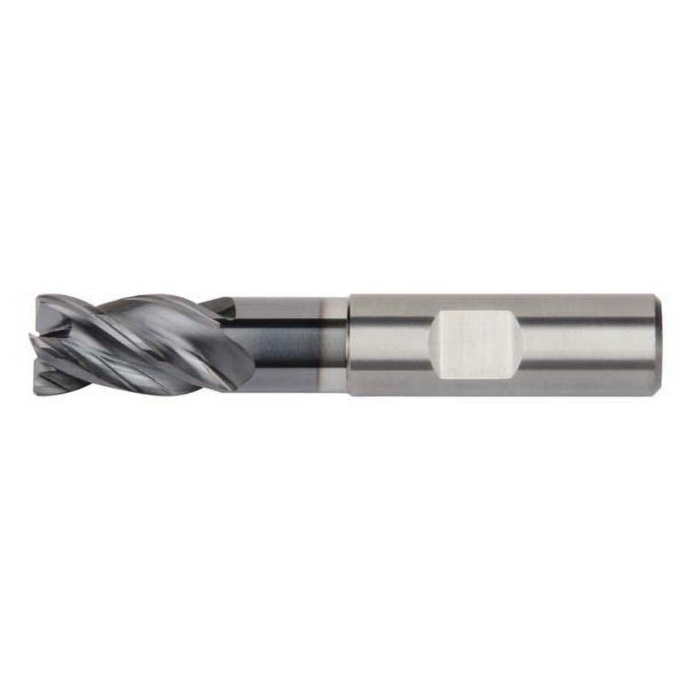 Corner Chamfer End Mill: 0.0984″ Dia, 4 Flute, Solid Carbide 57 mm OAL, 6 mm Shank Dia, AlTiN Coated, Centercutting