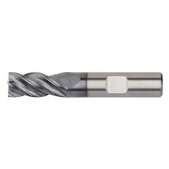 Kennametal - 2.5mm Diam 4 Flute Solid Carbide 0.2mm Chamfer Width Corner Chamfer End Mill - Benchmark Tooling