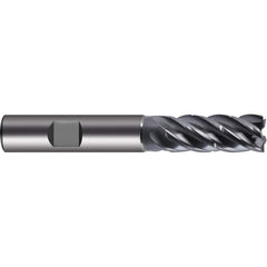 Guhring - 12mm Diam 5 Flute Carbide 0.24mm Chamfer Width End Mill - Benchmark Tooling