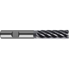 Corner Radius End Mill Head: 1″ Dia, 3″ LOC, 7 Flutes Solid Carbide, nano-A Coated, Series 6998