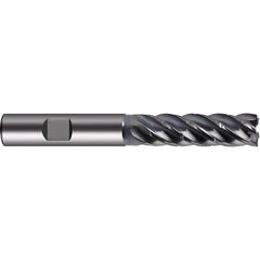 Corner Radius End Mill Head: 5 Flutes Solid Carbide, Super-A Coated, Series 6859