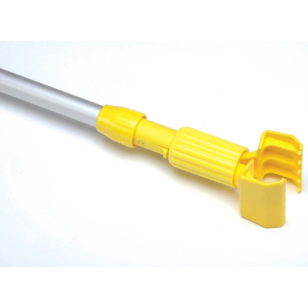 Ability One - Mop Handles; For Use With: Wet mop ; Connection Type: Snap-On ; Handle Length (Inch): 60 ; Handle Material: Aluminum ; Handle Style: Straight - Exact Industrial Supply