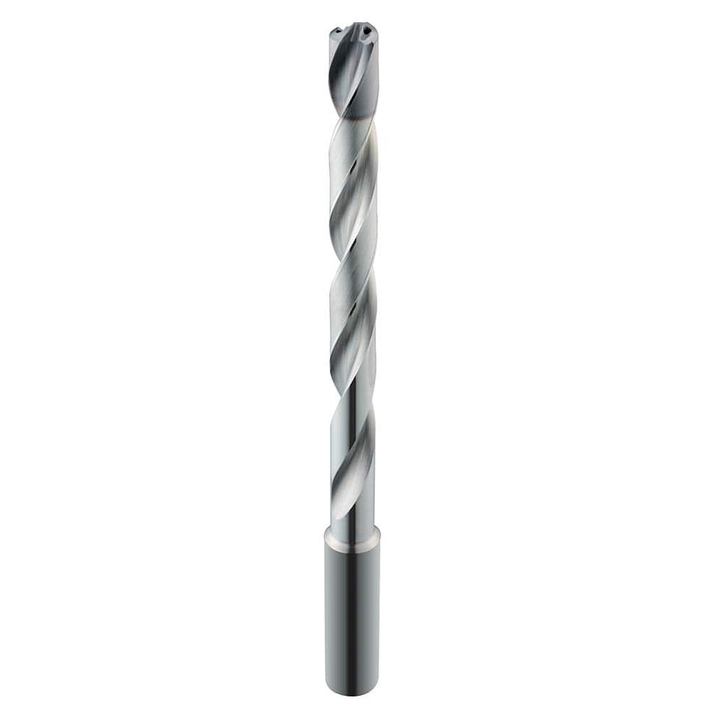 SGS - 4.8mm 135° Spiral Flute Solid Carbide Taper Length Drill Bit - Exact Industrial Supply