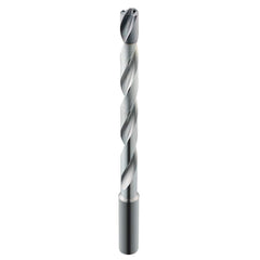 SGS - 11/32" 135° Spiral Flute Solid Carbide Taper Length Drill Bit - Exact Industrial Supply