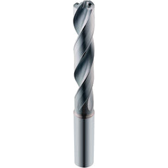 Screw Machine Length Drill Bit: 0.2677″ Dia, 135 °, Solid Carbide Coated, Right Hand Cut, Spiral Flute, Straight-Cylindrical Shank, Series 142P