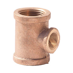 Merit Brass - Brass & Chrome Pipe Fittings Type: Reducing Tee Fitting Size: 1-1/2 x 1-1/2 x 3/4 - Benchmark Tooling