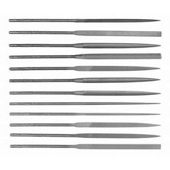 Simonds File - File Sets File Set Type: Needle File Types Included: Square; Round; Half Round; Slitting; Flat; Marking; Knife; Crossing; Three Square; Barrette; Equalling - Benchmark Tooling