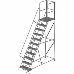 TRI-ARC - Rolling & Wall Mounted Ladders & Platforms Type: Rolling Warehouse Ladder Style: Rolling Platform Ladder - Benchmark Tooling