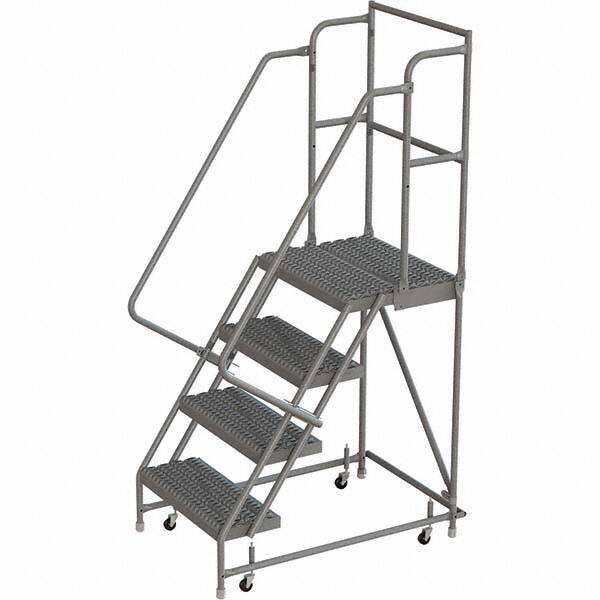 TRI-ARC - Rolling & Wall Mounted Ladders & Platforms Type: Rolling Warehouse Ladder Style: Rolling Platform Ladder - Benchmark Tooling