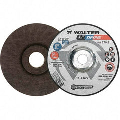 WALTER Surface Technologies - Depressed-Center Wheels Wheel Diameter (Inch): 7 Wheel Thickness (Inch): 3/64 - Benchmark Tooling