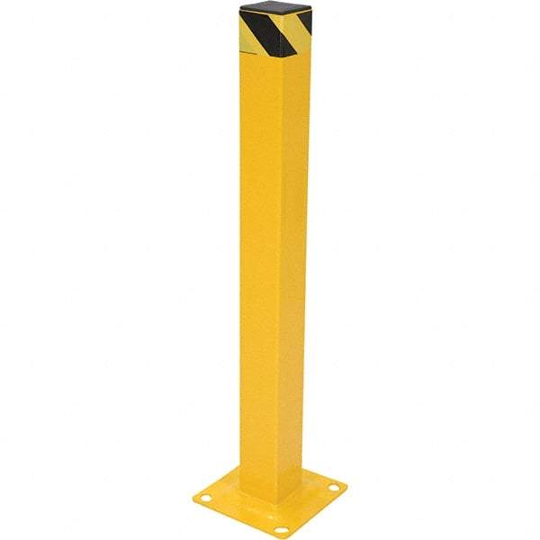 Vestil - 4" Diam x 42" High, Yellow Steel Bollard - Benchmark Tooling