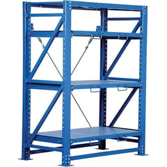 Vestil - 4 Shelf Steel Shelving - 6,000 Lb Capacity, 57" Wide x 80" High x 32" Deep, Stainless Steel - Benchmark Tooling