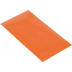 Vestil - 6" High x 3' Long x 3" Wide Barrier Reflective Sheeting - Orange - Benchmark Tooling