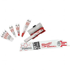 Milwaukee Tool - Reciprocating Saw Blade Sets Blade Material: Bi-Metal Minimum Blade Length (Inch): 6 - Benchmark Tooling