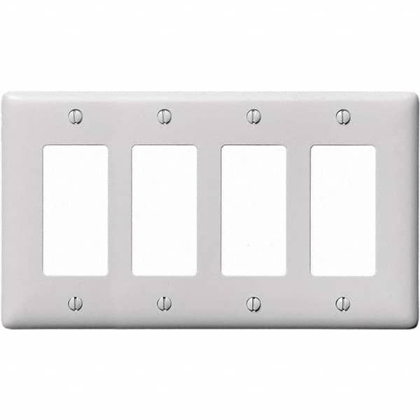 Hubbell Wiring Device-Kellems - Wall Plates Wall Plate Type: Outlet Wall Plates Color: White - Benchmark Tooling