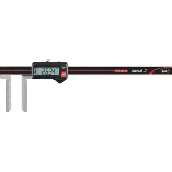 Mahr - 10 to 200mm Range, 0.01mm Resolution, IP67 Electronic Caliper - Benchmark Tooling