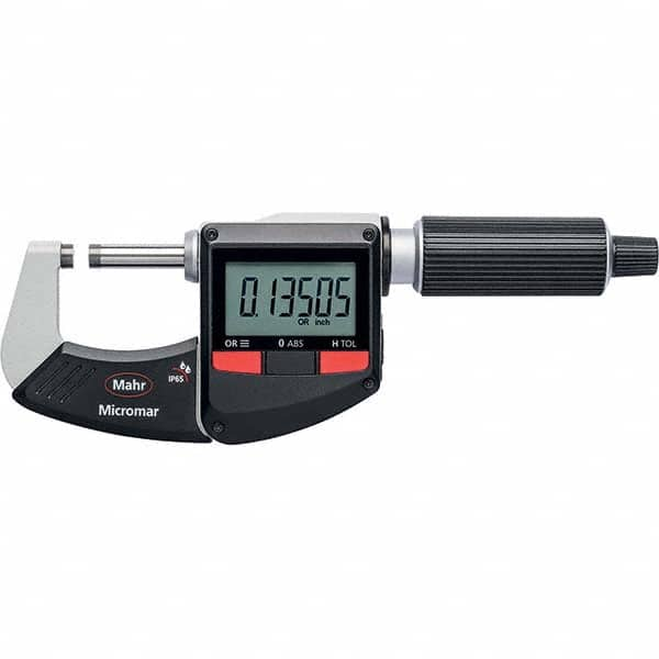 Mahr - Electronic Outside Micrometers Type: Standard Minimum Measurement (Decimal Inch): 4.0000 - Benchmark Tooling