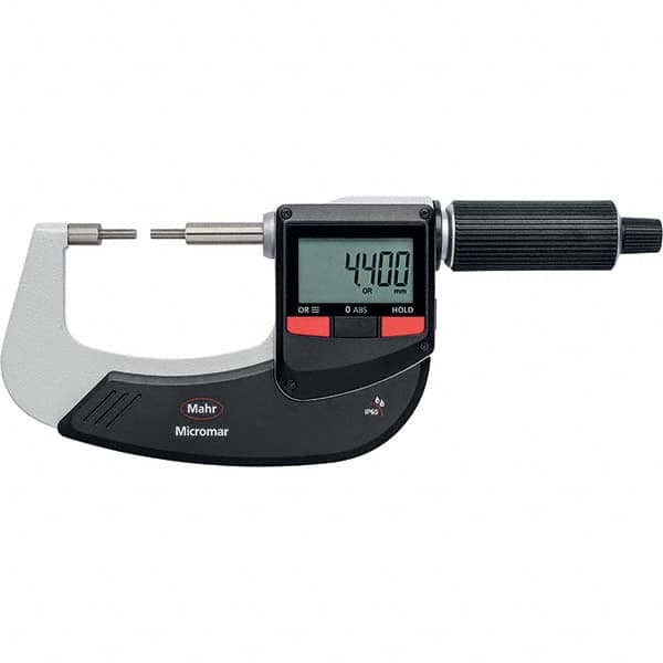 Mahr - Electronic Outside Micrometers Type: Standard Minimum Measurement (Decimal Inch): 0.0000 - Benchmark Tooling