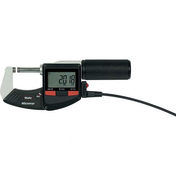 Mahr - Electronic Outside Micrometers Type: Standard Minimum Measurement (Decimal Inch): 3.0000 - Benchmark Tooling