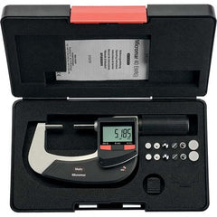 Mahr - Electronic Outside Micrometers Type: Standard Minimum Measurement (Decimal Inch): 0.0000 - Benchmark Tooling