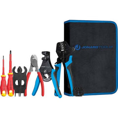 Jonard Tools - Crimpers Type: Solar Panel Crimping Tool Kit Capacity: 14, 12, or 10 AWG - Benchmark Tooling