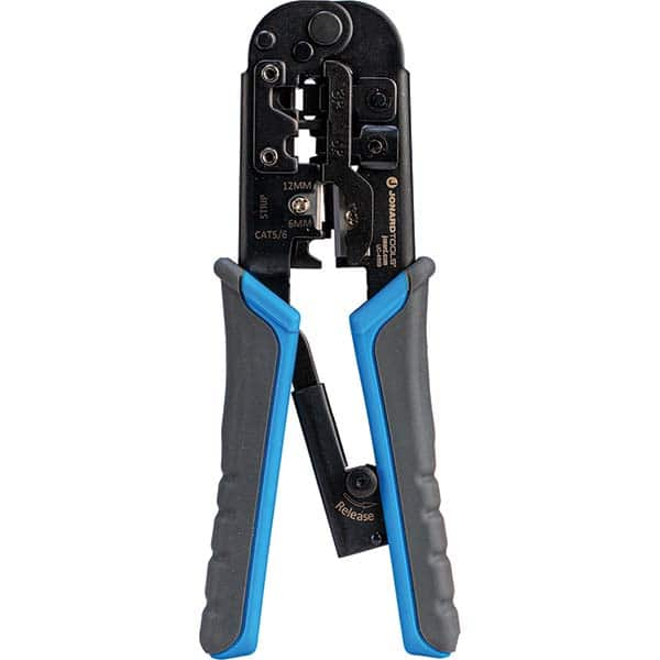 Jonard Tools - Crimpers Type: Pass-through Modular Crimping Tool Capacity: RJ-11, RJ-45 - Benchmark Tooling