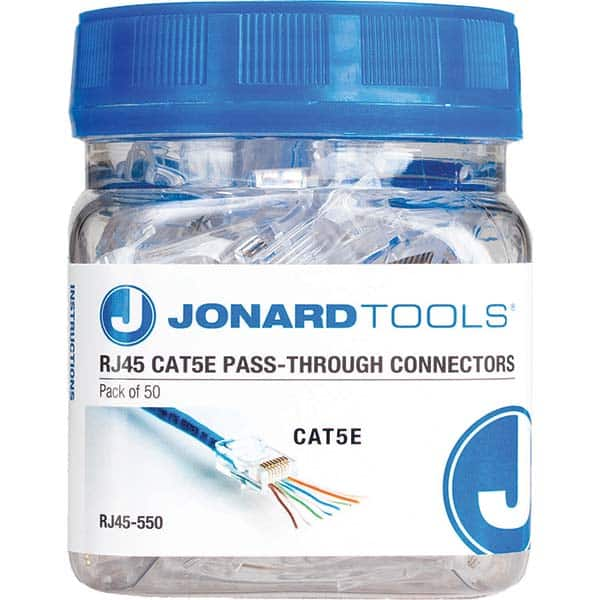 Jonard Tools - Cable Tools & Kits Tool Type: Pass-Through Connectors Number of Pieces: 50.000 - Benchmark Tooling