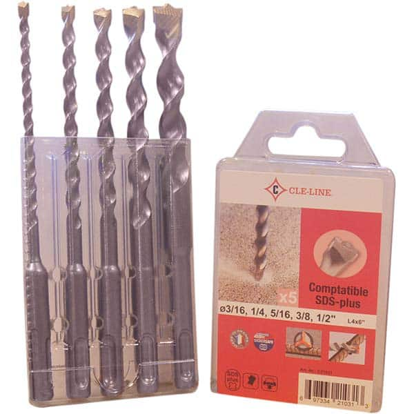 Cle-Line - Drill Bit Sets System of Measurement: Inch Drill Bit Material: Tungsten Carbide - Benchmark Tooling