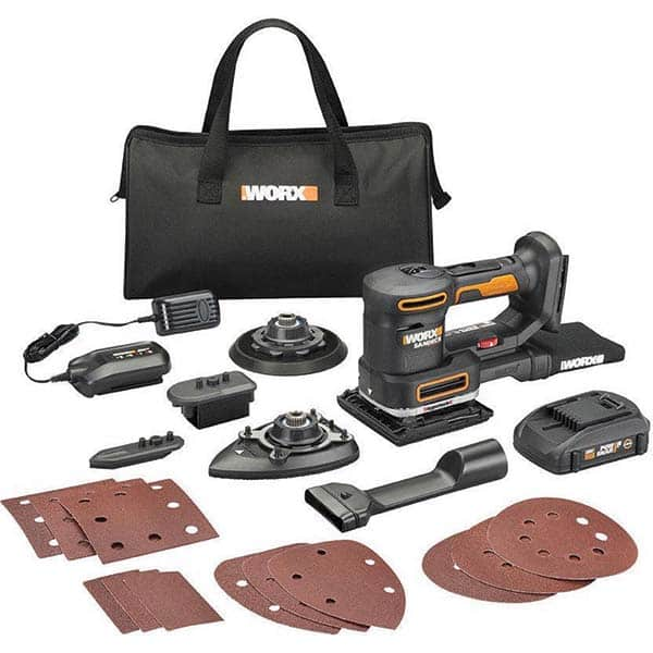 Worx - Electric Orbital Sanders Sander Type: Cordless Random Orbital Random Orbit: Yes - Benchmark Tooling