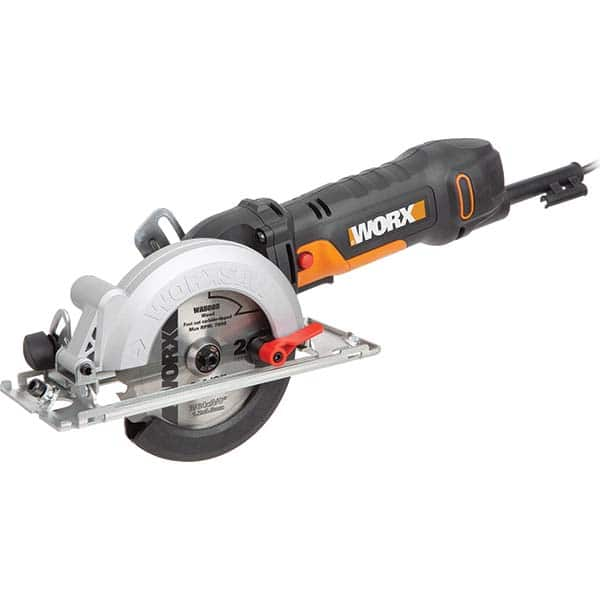 Worx - Electric Circular Saws Amperage: 4.5000 Blade Diameter Compatibility (Inch): 4-1/2 - Benchmark Tooling