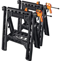 Worx - Stationary Work Benches, Tables Type: Foldup Sawhorse Top Material: Plastic - Benchmark Tooling