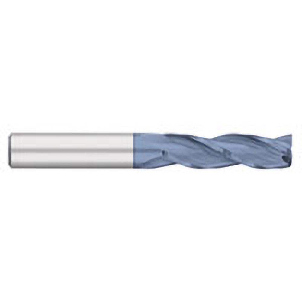 Titan USA - Square End Mills; Mill Diameter (Inch): 1/8 ; Mill Diameter (Decimal Inch): 0.1250 ; Number of Flutes: 3 ; Length of Cut (Inch): 3/4 ; Length of Cut (Decimal Inch): 0.7500 ; Material: Solid Carbide - Exact Industrial Supply
