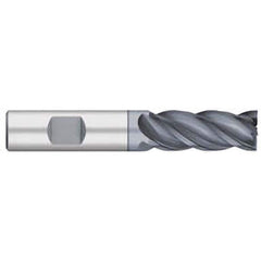 Titan USA - Square End Mills; Mill Diameter (Inch): 3/4 ; Mill Diameter (Decimal Inch): 0.7500 ; Number of Flutes: 4 ; Length of Cut (Inch): 1-5/8 ; Length of Cut (Decimal Inch): 1.6250 ; Material: Solid Carbide - Exact Industrial Supply