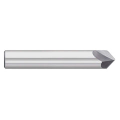 Titan USA - Chamfer Mills; Cutter Head Diameter (Inch): 1/2 ; Included Angle B: 60 ; Included Angle A: 60 ; Chamfer Mill Material: Solid Carbide ; Chamfer Mill Finish/Coating: Uncoated ; Overall Length (Inch): 3 - Exact Industrial Supply