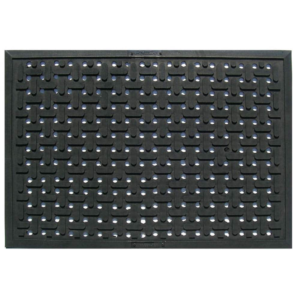 Crown Matting - Anti-Fatigue Matting; Dry or Wet Environment: Wet ; Length (Feet): 3.000 ; Width (Inch): 24 ; Width (Feet): 2.00 ; Thickness (Inch): 3/8 ; Surface Pattern: Molded; Raised Grid - Exact Industrial Supply