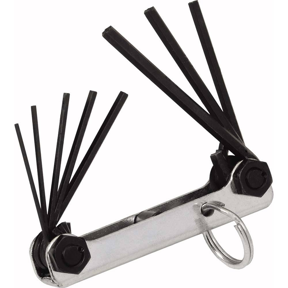 Williams - Hex Key Sets; Tool Type: Tethered Folding Hex Keys Set ; Handle Type: Fold Away ; Measurement Type: Inch ; Torx Size Range: T40 - T60 ; Hex Size Range (Inch): 1/4 - Exact Industrial Supply