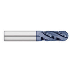 Roughing End Mills; Mill Diameter (Inch): 3/8; Mill Diameter (Decimal Inch): 0.3750; Number of Flutes: 4; Pitch: Fine; Length of Cut (Inch): 1.0000; Length of Cut (Decimal Inch): 1.0000; Shank Diameter (Inch): 0.3750; 3/8; Shank Diameter (mm): 0.3750; Sha