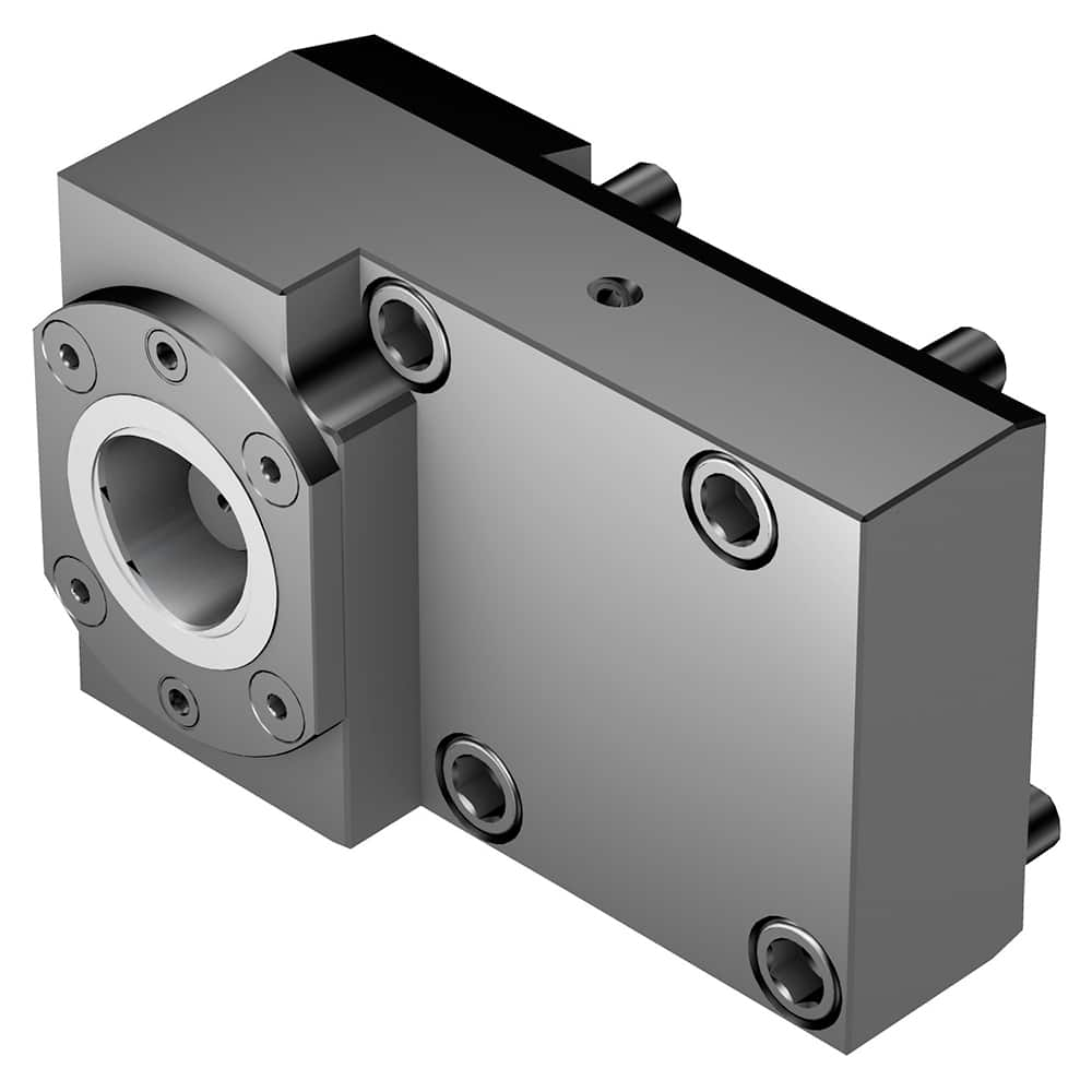 Modular Lathe Adapter/Mount: Right Hand Cut, C4 Modular Connection Through Coolant, Series Cx-TR/LE-OK