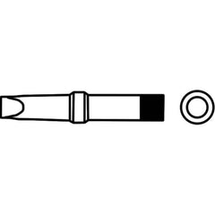 Weller - Soldering Iron Tips; Type: Chisel Tip ; Tip Diameter: 2.360 (Inch); Tip Diameter: 2.360 (mm) - Exact Industrial Supply