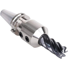 End Mill Holder: CAT40 Dual Contact Taper Shank, 1/8″ Hole 6″ Projection, 0.689″ Nose Dia