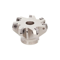 Indexable Chamfer & Angle Face Mills; Minimum Cutting Diameter (mm): 100.00; Maximum Cutting Diameter (mm): 106.00; Maximum Depth of Cut (mm): 6.40; Arbor Hole Diameter (mm): 32.00; Lead Angle: 70; Compatible Insert Size Code: PNMU0905GNEN-MJ; Cutter Styl