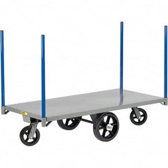 Little Giant - 3,000 Lb Capacity Steel Pipe Stake Truck - Steel Deck, 36" OAW, 72" Platform Length - Benchmark Tooling