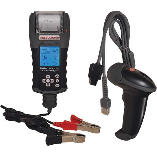 Associated Equipment - Automotive Battery Testers Type: Digital Battery and System Tester with Integrated Printer Voltage: 12 to 24 VDC - Benchmark Tooling