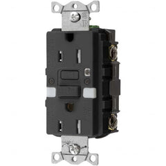 Hubbell Wiring Device-Kellems - GFCI Receptacles Grade: Commercial Color: Black - Benchmark Tooling