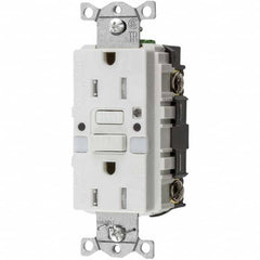 Hubbell Wiring Device-Kellems - GFCI Receptacles Grade: Commercial Color: White - Benchmark Tooling