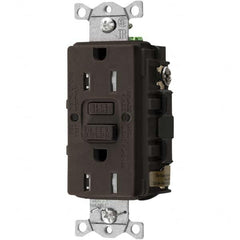 Hubbell Wiring Device-Kellems - GFCI Receptacles Grade: Commercial Color: Brown - Benchmark Tooling