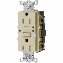 Hubbell Wiring Device-Kellems - GFCI Receptacles Grade: Commercial Color: Ivory - Benchmark Tooling